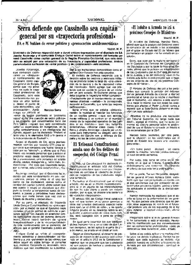 ABC SEVILLA 15-06-1988 página 20