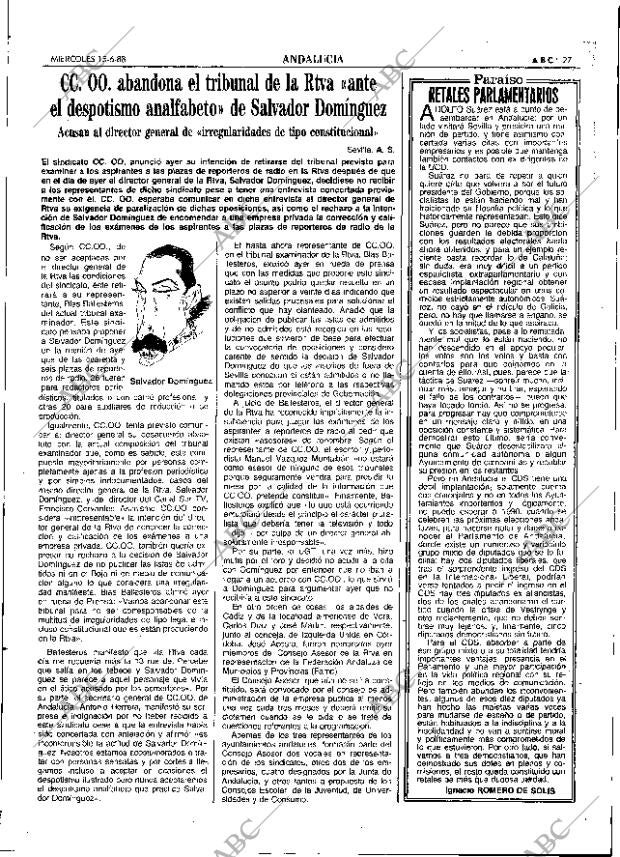 ABC SEVILLA 15-06-1988 página 27