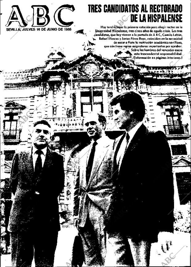 ABC SEVILLA 16-06-1988 página 1