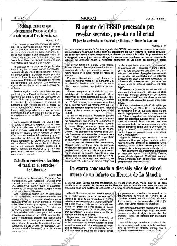 ABC SEVILLA 16-06-1988 página 18