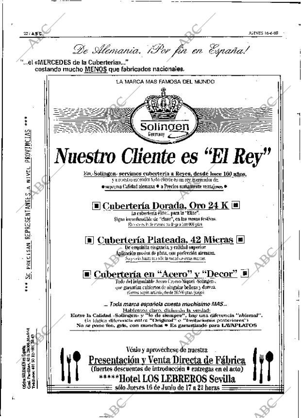 ABC SEVILLA 16-06-1988 página 22