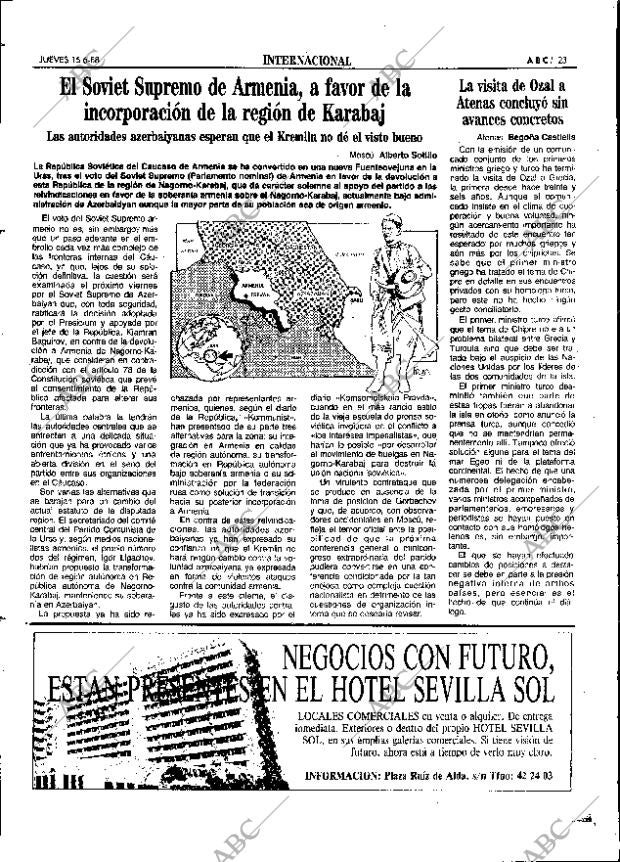 ABC SEVILLA 16-06-1988 página 23