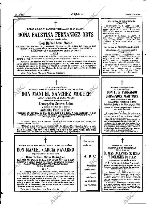 ABC SEVILLA 16-06-1988 página 86