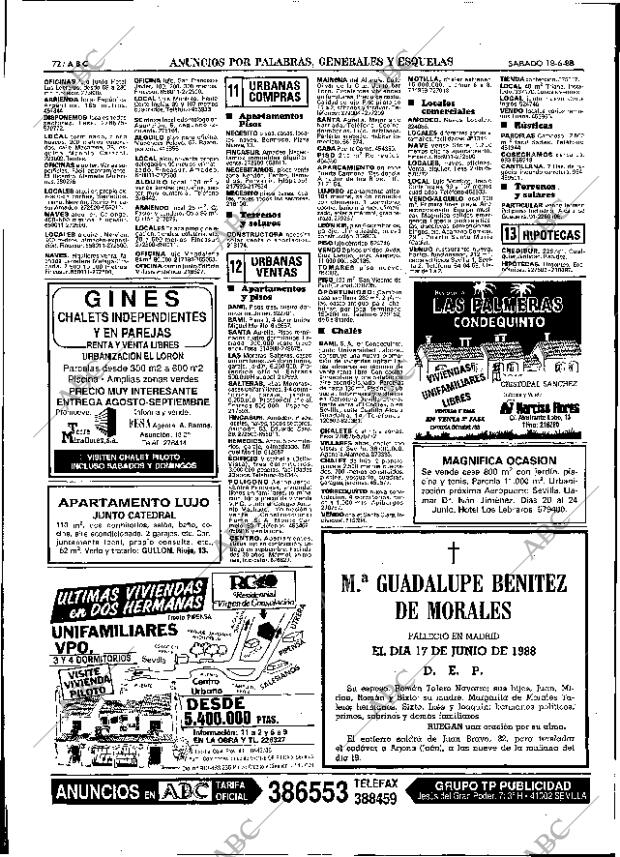 ABC SEVILLA 18-06-1988 página 84