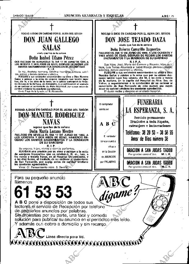 ABC SEVILLA 18-06-1988 página 87