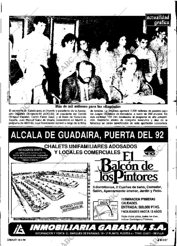 ABC SEVILLA 18-06-1988 página 99