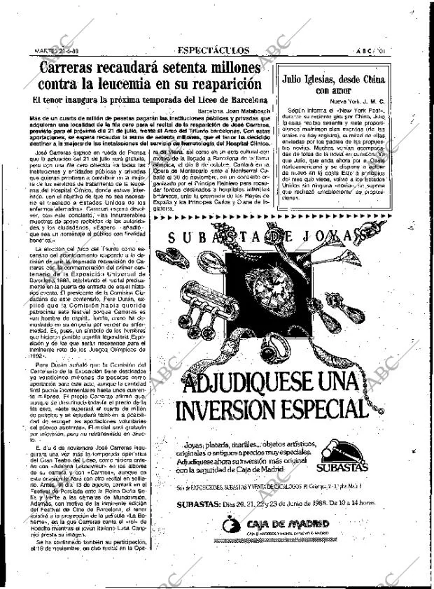 ABC MADRID 21-06-1988 página 101