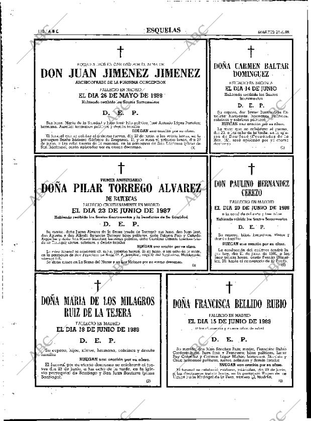ABC MADRID 21-06-1988 página 110
