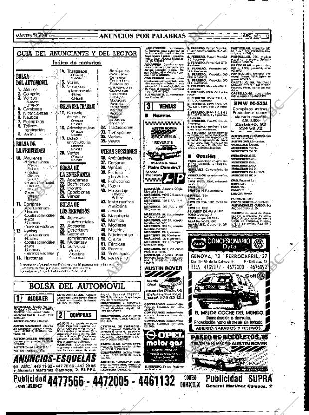 ABC MADRID 21-06-1988 página 113