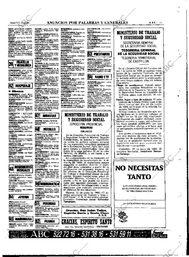 ABC MADRID 21-06-1988 página 131