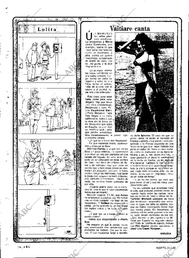ABC MADRID 21-06-1988 página 134