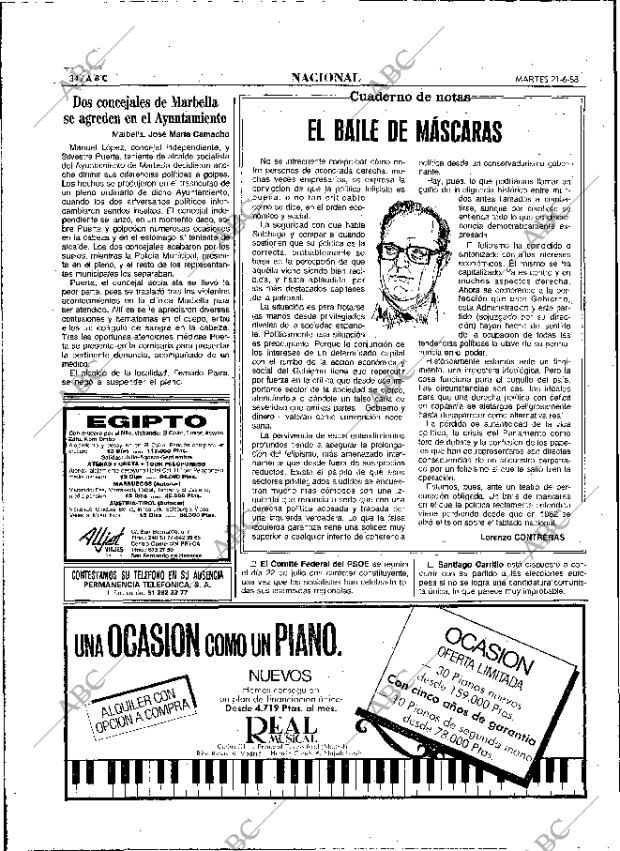 ABC MADRID 21-06-1988 página 34