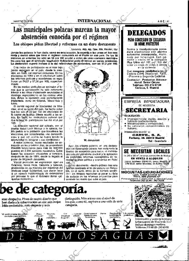 ABC MADRID 21-06-1988 página 41