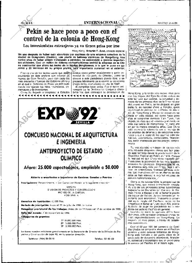 ABC MADRID 21-06-1988 página 42