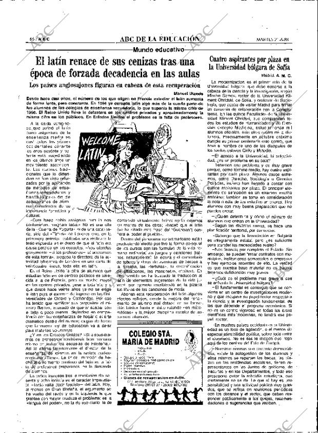 ABC MADRID 21-06-1988 página 66