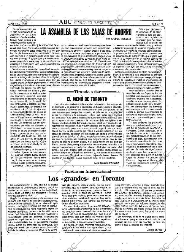 ABC MADRID 21-06-1988 página 75