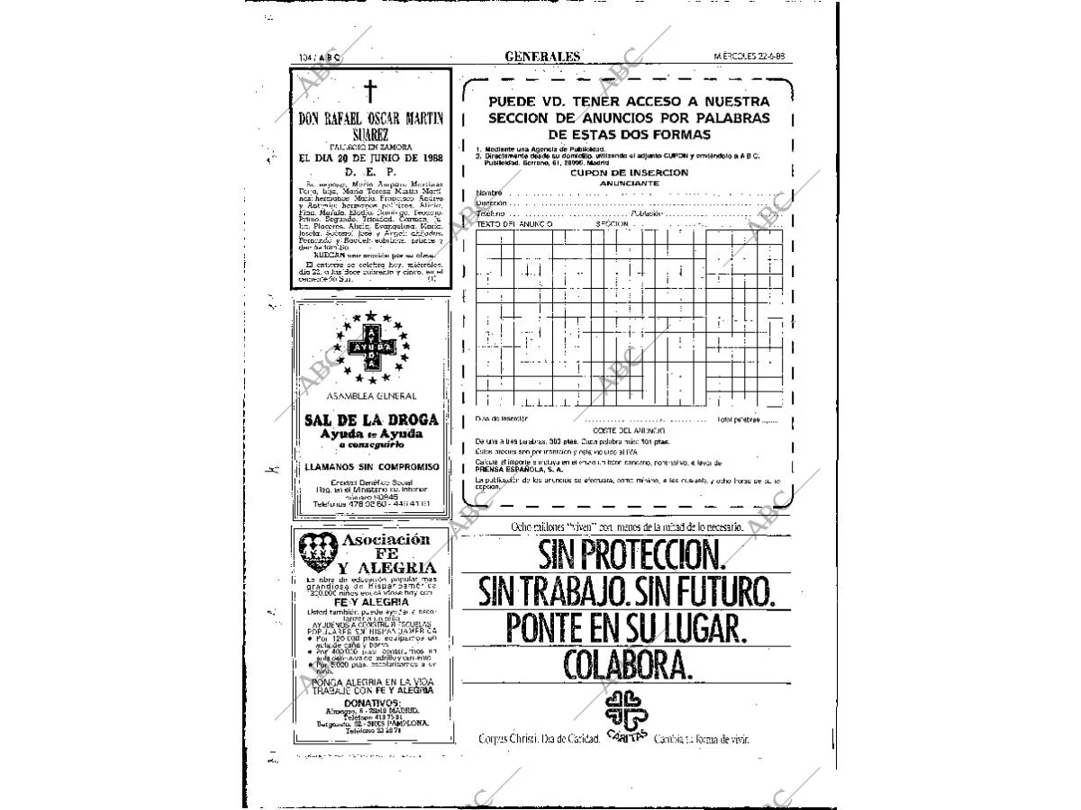 ABC MADRID 22-06-1988 Página 104 - Archivo ABC