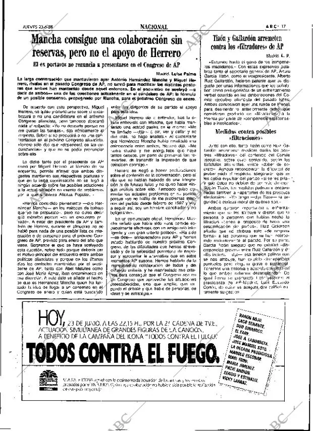 ABC SEVILLA 23-06-1988 página 17