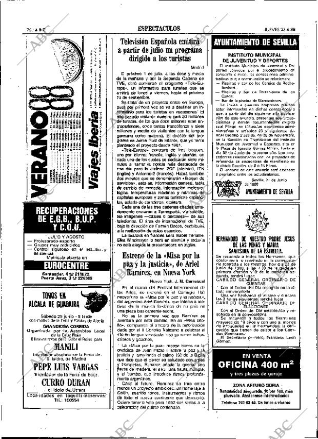 ABC SEVILLA 23-06-1988 página 76