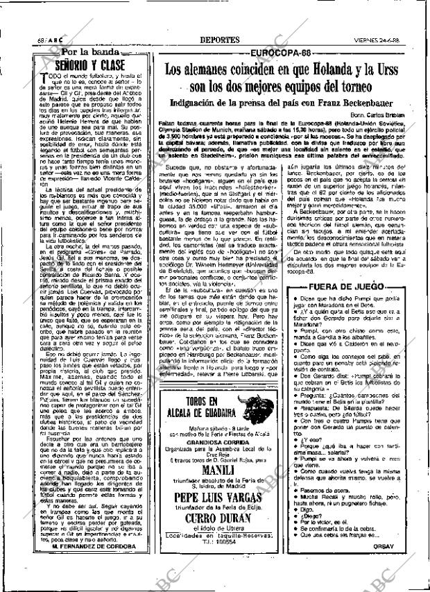ABC SEVILLA 24-06-1988 página 68