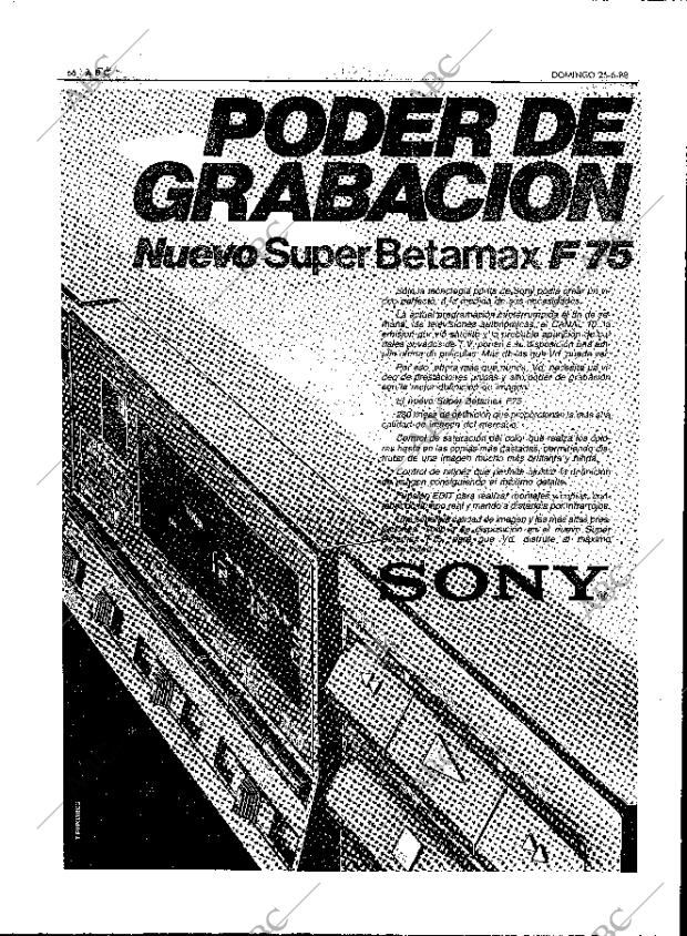 ABC MADRID 26-06-1988 página 66