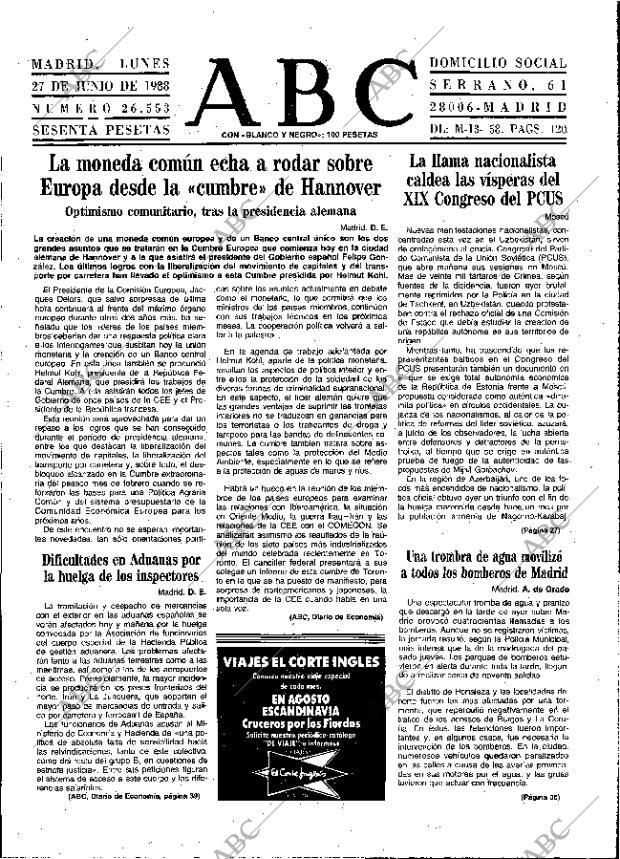 ABC MADRID 27-06-1988 página 13