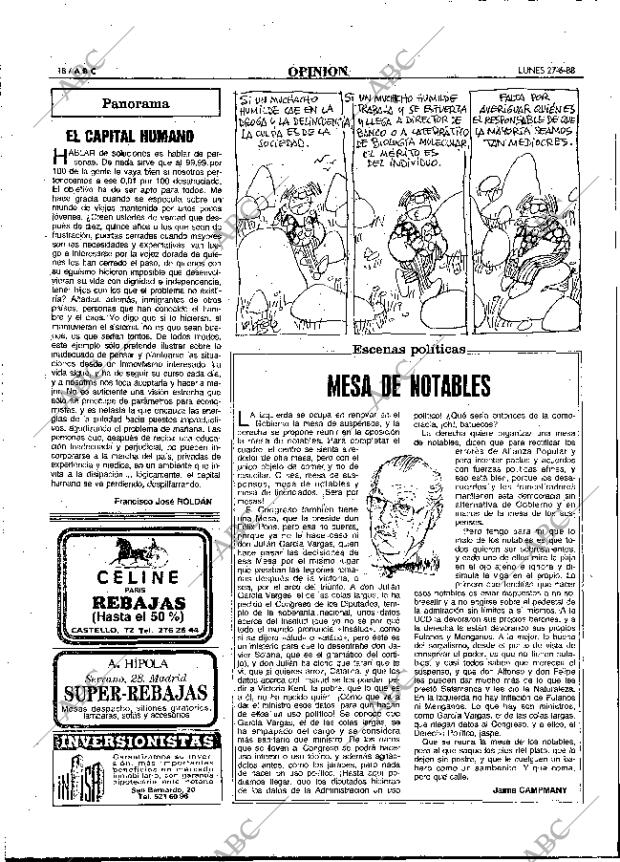 ABC MADRID 27-06-1988 página 18