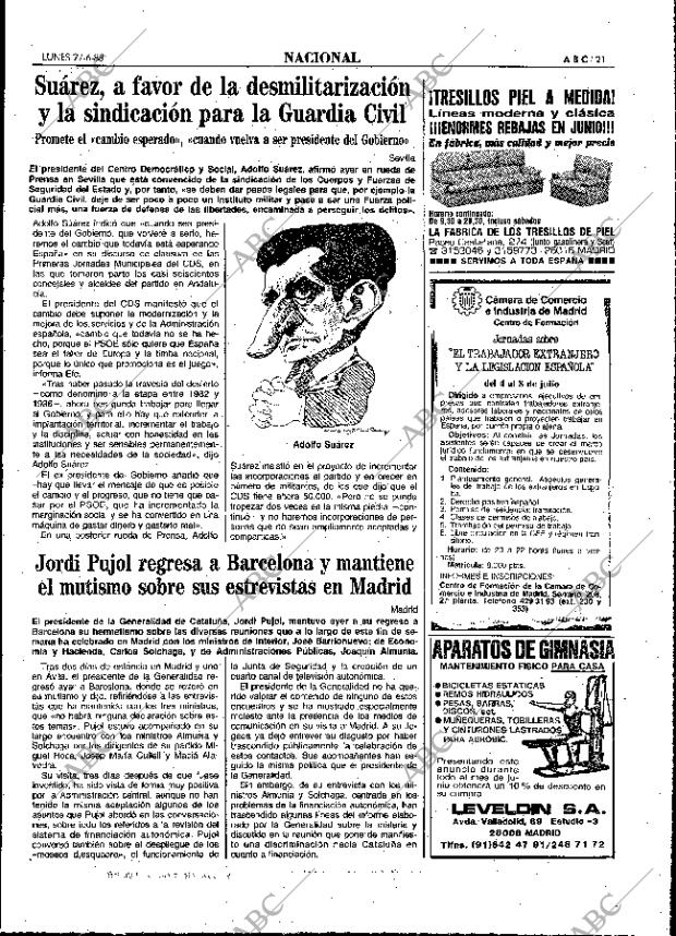 ABC MADRID 27-06-1988 página 21