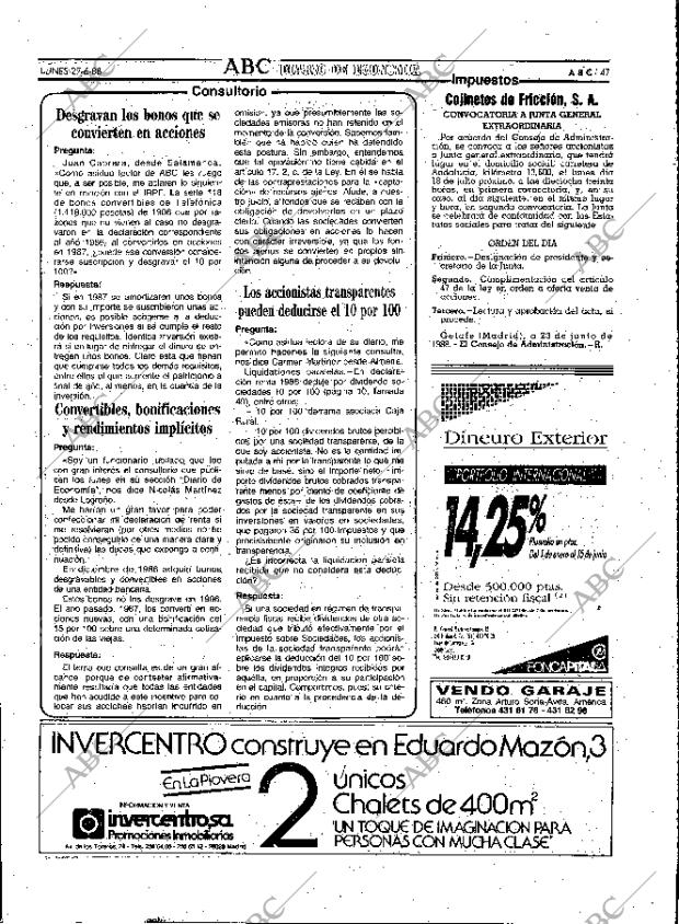 ABC MADRID 27-06-1988 página 47