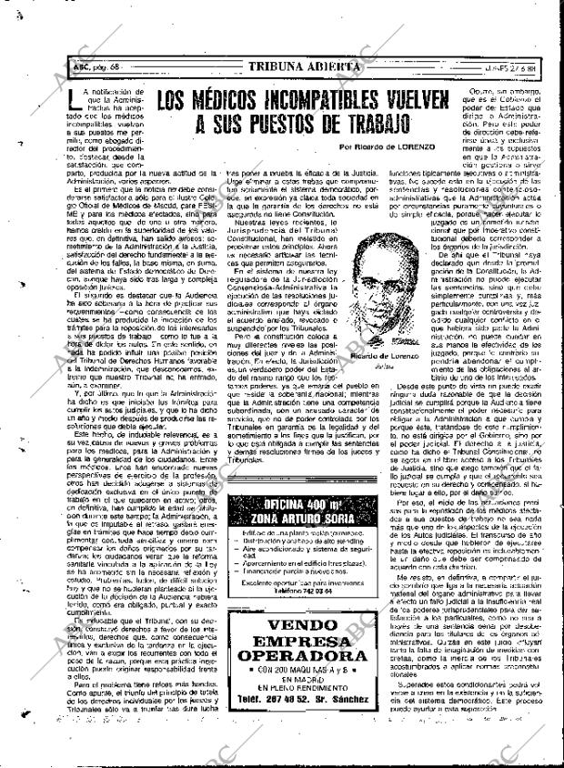 ABC MADRID 27-06-1988 página 68