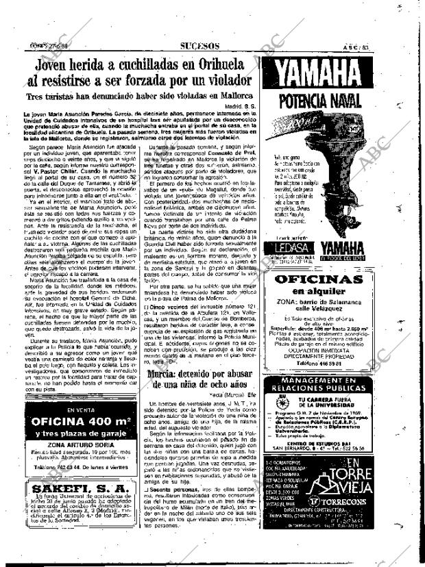 ABC MADRID 27-06-1988 página 83