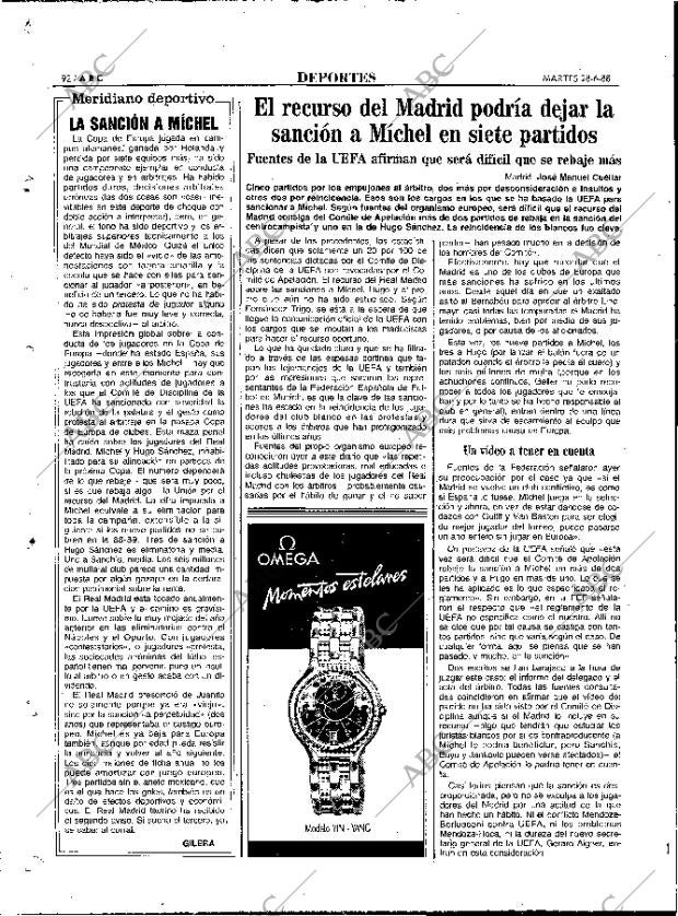 ABC MADRID 28-06-1988 página 92