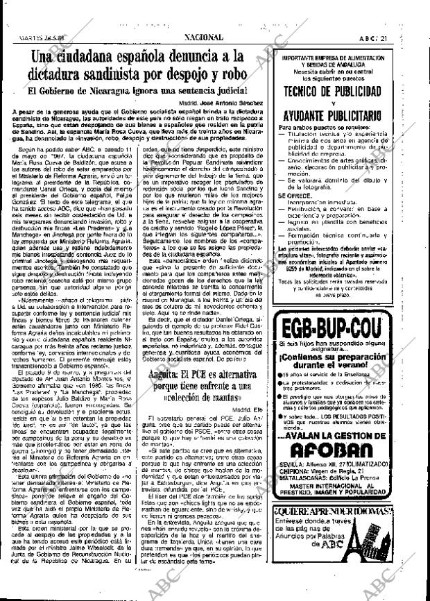ABC SEVILLA 28-06-1988 página 21
