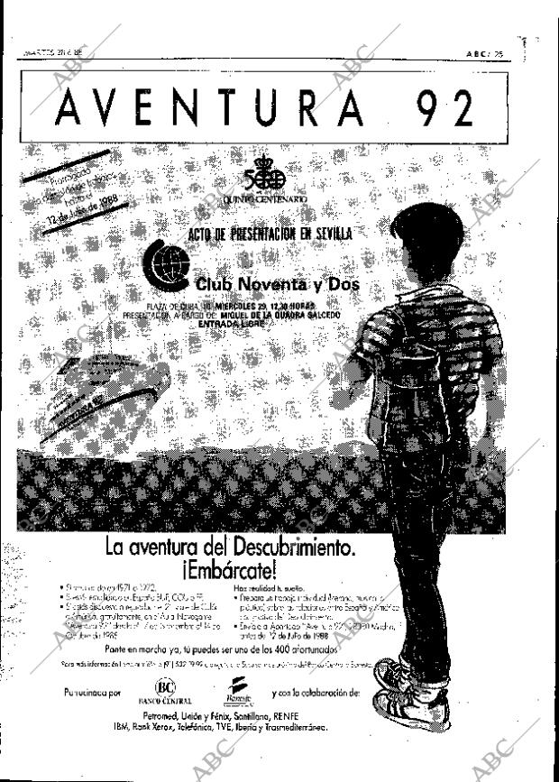 ABC SEVILLA 28-06-1988 página 25