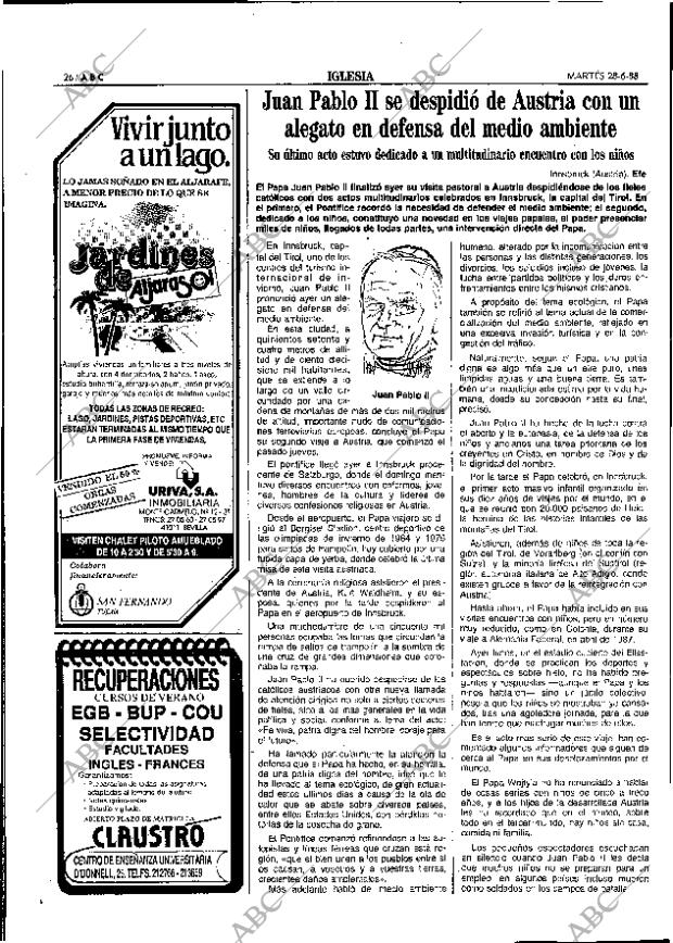 ABC SEVILLA 28-06-1988 página 26