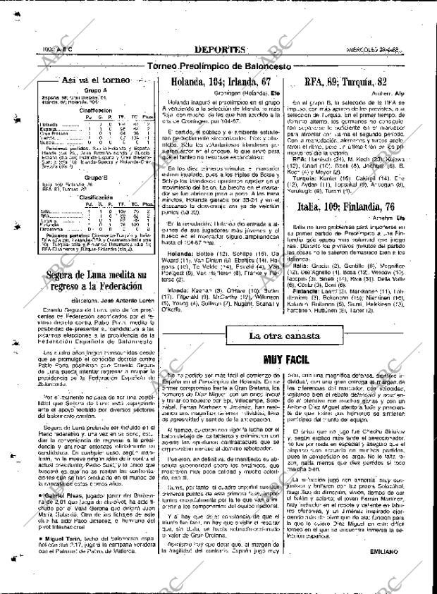 ABC MADRID 29-06-1988 página 100