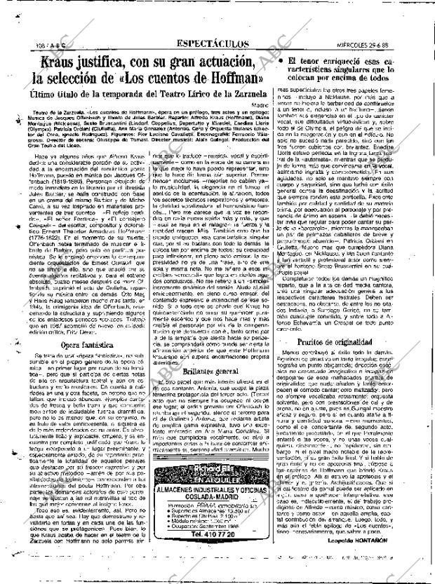 ABC MADRID 29-06-1988 página 108