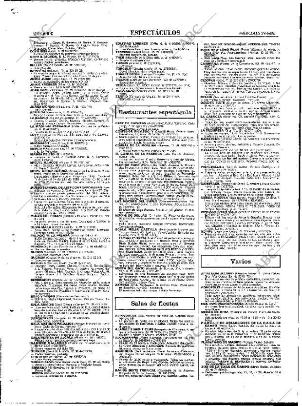 ABC MADRID 29-06-1988 página 116