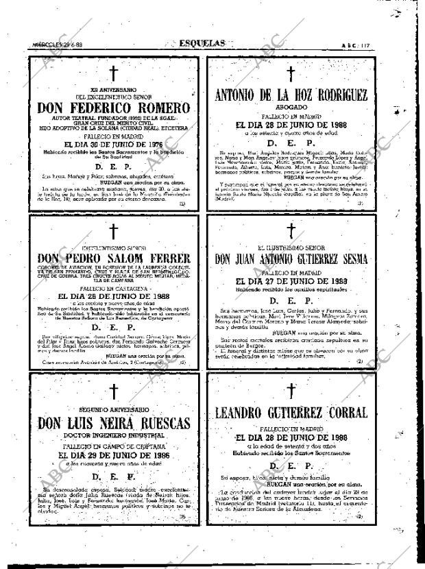 ABC MADRID 29-06-1988 página 117