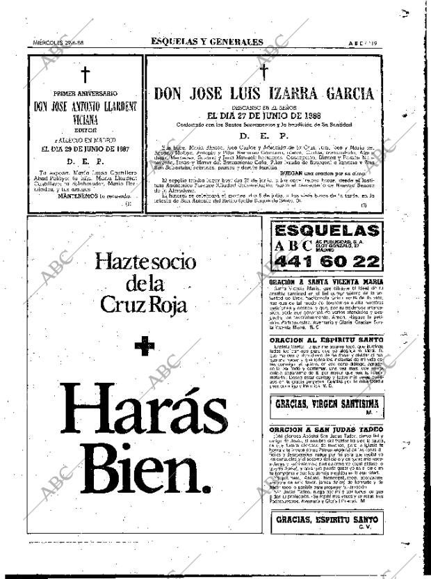 ABC MADRID 29-06-1988 página 119