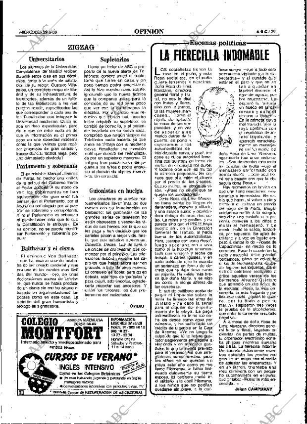 ABC MADRID 29-06-1988 página 29