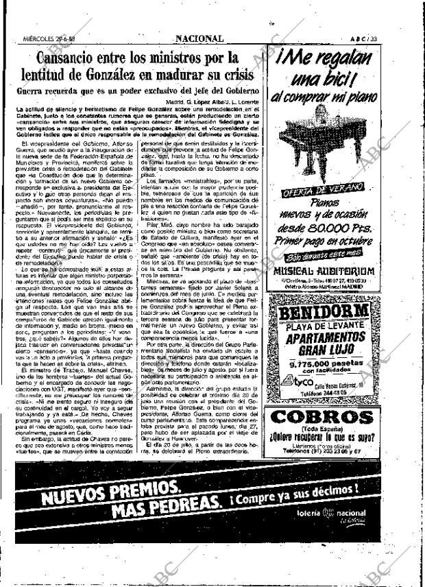 ABC MADRID 29-06-1988 página 33