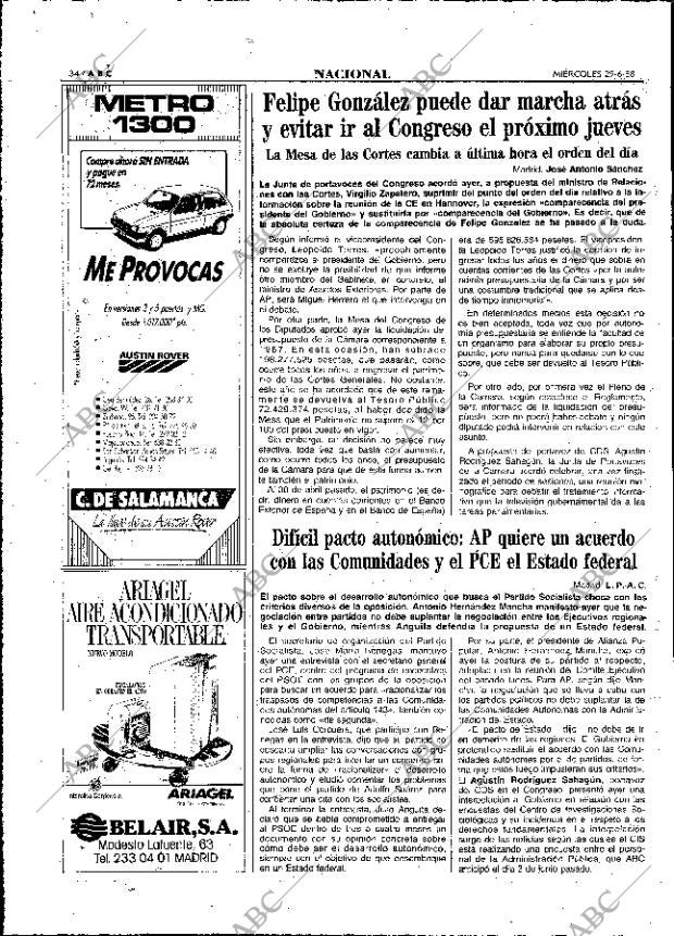 ABC MADRID 29-06-1988 página 34