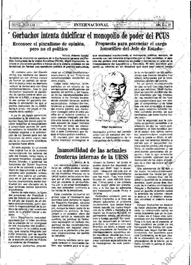 ABC MADRID 29-06-1988 página 39
