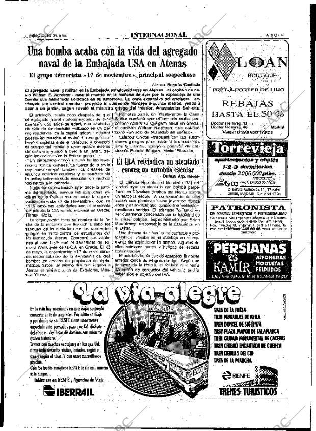 ABC MADRID 29-06-1988 página 41