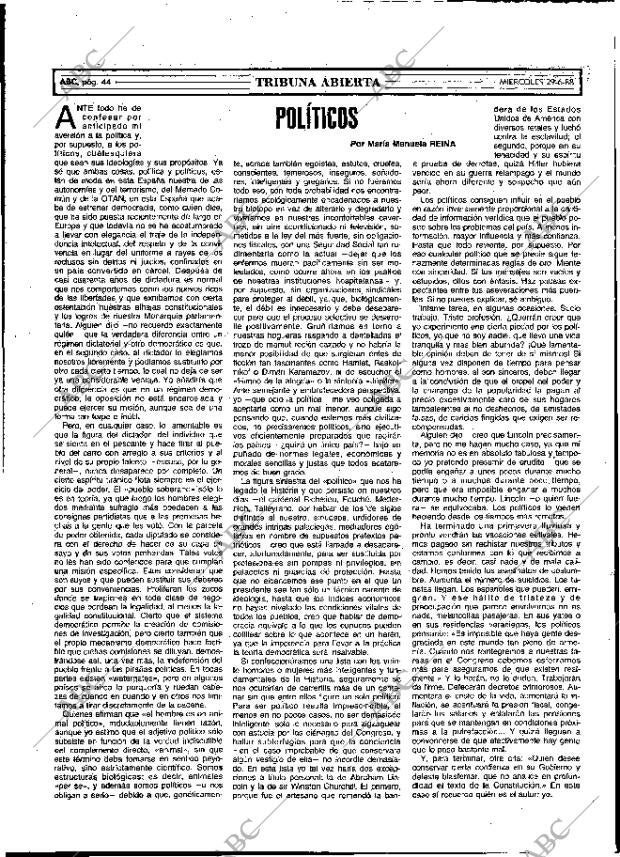 ABC MADRID 29-06-1988 página 44