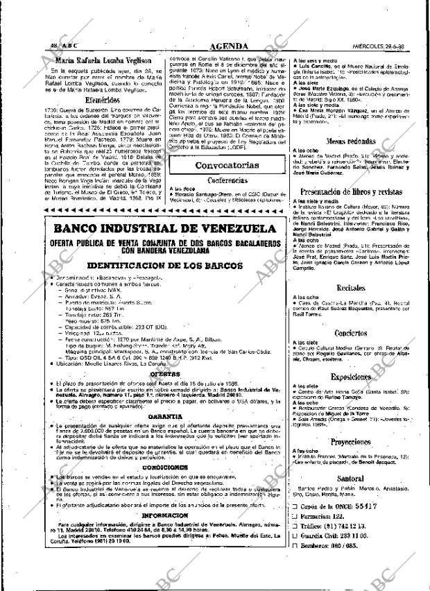 ABC MADRID 29-06-1988 página 48