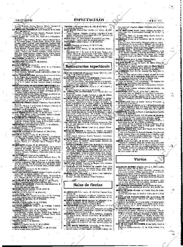ABC MADRID 30-06-1988 página 113