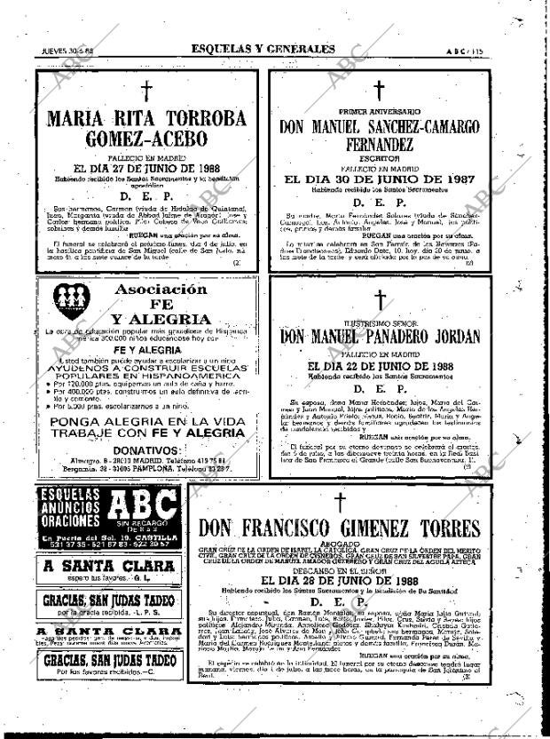 ABC MADRID 30-06-1988 página 115
