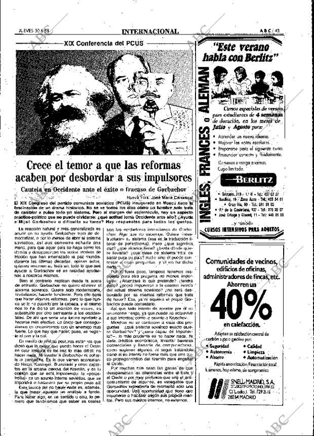 ABC MADRID 30-06-1988 página 43
